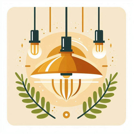 Retro vintage light bulb icon. Vector illustration in flat style.のイラスト素材
