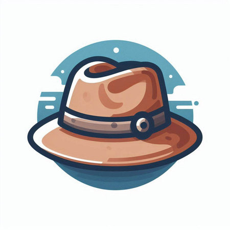 Cowboy hat. Vector illustration in cartoon style on white background.のイラスト素材