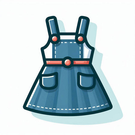 Dress icon. Cartoon illustration of dress vector icon for web designのイラスト素材