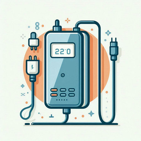 Electrical equipment in flat style. Vector illustration. Eps 10.のイラスト素材