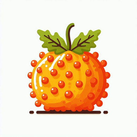 Pumpkin isolated on a white background. Vector illustration. Eps 10.のイラスト素材