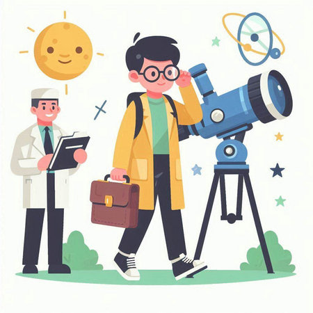 Cute cartoon rhinoceros isolated on white background. Vector illustration.のイラスト素材