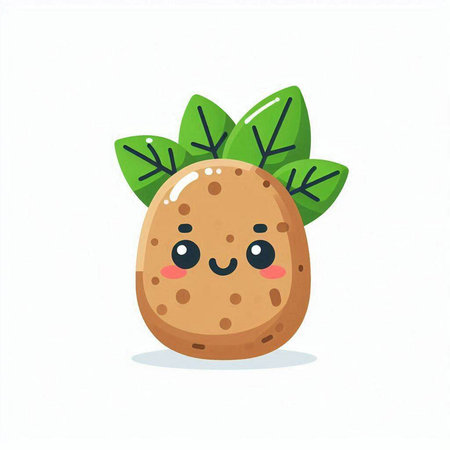 Vector hand drawn illustration of Ramadan Kareem greeting card with mosque, basket of eggs, cactus and flowers.のイラスト素材