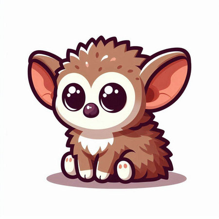 Cute cartoon hedgehog on a white background. Vector illustration.のイラスト素材