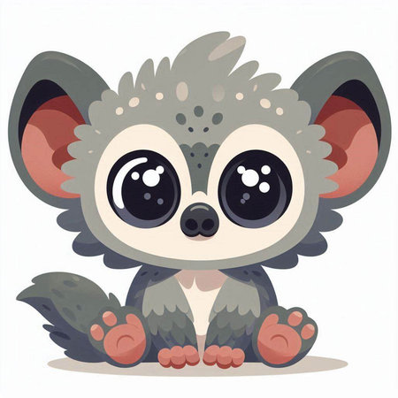 Cute baby hedgehog. Vector illustration on a white background.のイラスト素材
