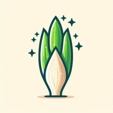 Vector illustration of a plant in a flat style. Suitable for any design.のイラスト素材