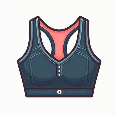 Women's tank top. Vector illustration of a woman's clothing.のイラスト素材