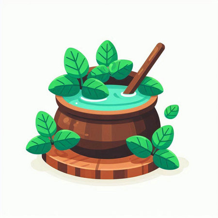 Spa, aromatherapy and aromatherapy vector illustration.のイラスト素材