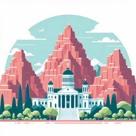 Capitol building, Washington, DC, USA. Vector illustration.のイラスト素材