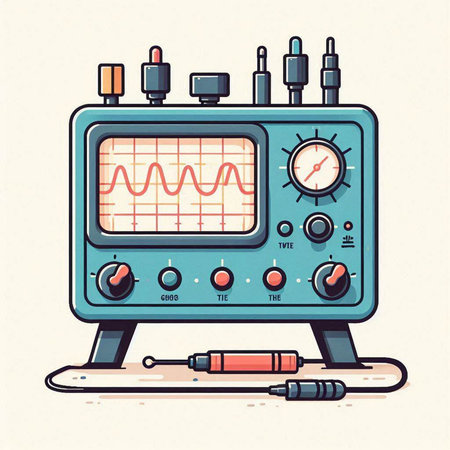 Electrocardiogram in a flat style. Vector illustration.のイラスト素材