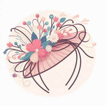 Vintage floral bouquet in pastel colors. Vector illustration.のイラスト素材