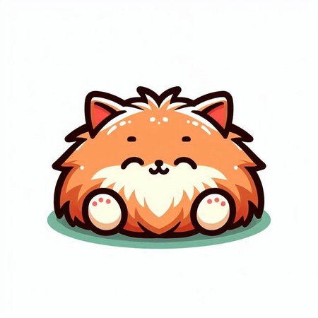 Cute fox, vector illustration, isolated on a white background.のイラスト素材