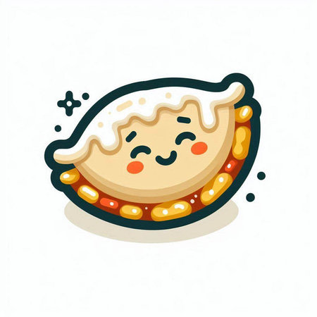 Cute hand drawn doodle vector illustration of a seashellのイラスト素材