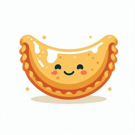 Cute cookie. Vector illustration. Isolated on white background.のイラスト素材
