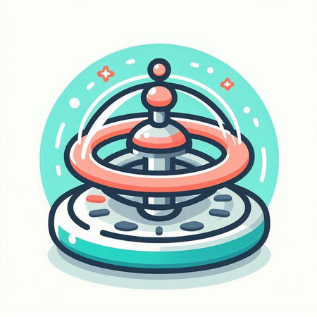 Wheel of fortune. Wheel of fortune. Vector illustration in cartoon styleのイラスト素材