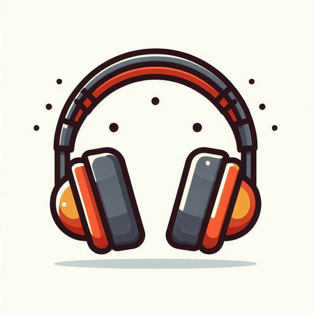 Headphones vector icon. Headphones vector icon. Headphones vector iconのイラスト素材