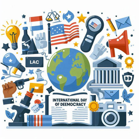 International Day of Remembrance and Reconciliation. Vector illustration in flat styleのイラスト素材