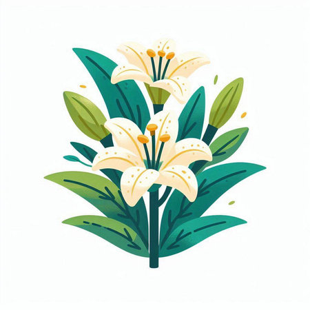 Flower bouquet isolated on white background. Hand drawn vector illustration.のイラスト素材