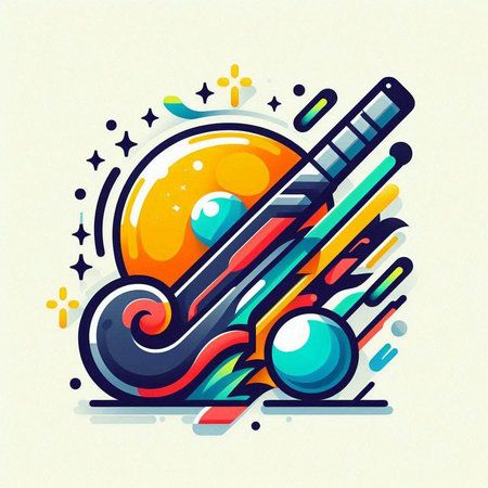 Cricket design, vector illustration eps 10. Colorful background.のイラスト素材