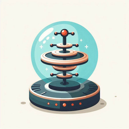 Magic crystal ball. Vector illustration in cartoon style. Isolated on white background.のイラスト素材