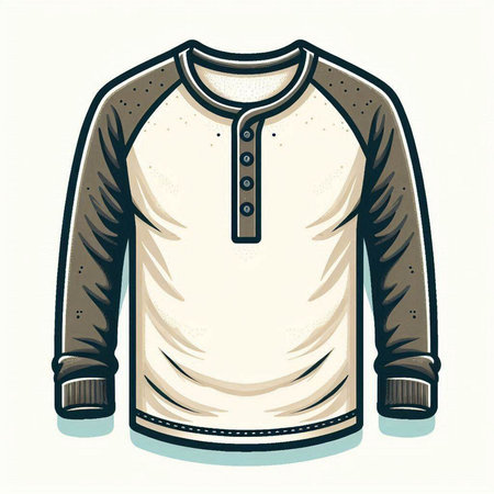 Men's sweater isolated on a white background. Vector illustration in retro style.のイラスト素材