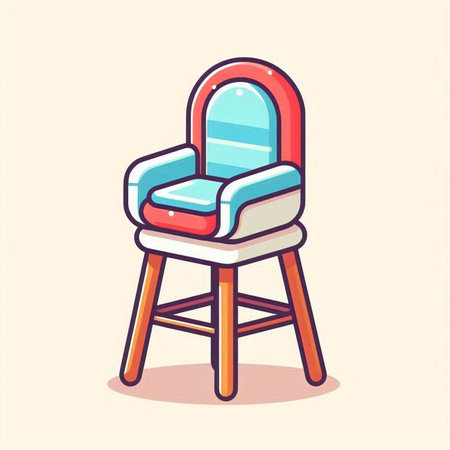 Armchair icon. Vector illustration in cartoon style. Isolated on white background.のイラスト素材