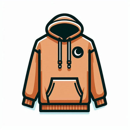 Hoodie icon isolated on white background. Vector illustration. Eps 10.のイラスト素材