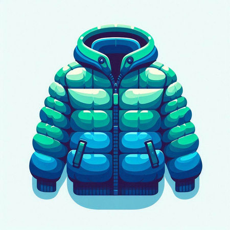 Winter jacket icon. Cartoon illustration of winter jacket icon for web designのイラスト素材