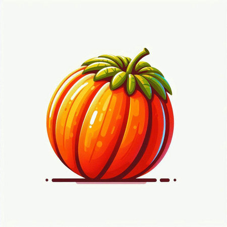 pumpkin vector illustration on white background. vector illustration of pumpkinのイラスト素材