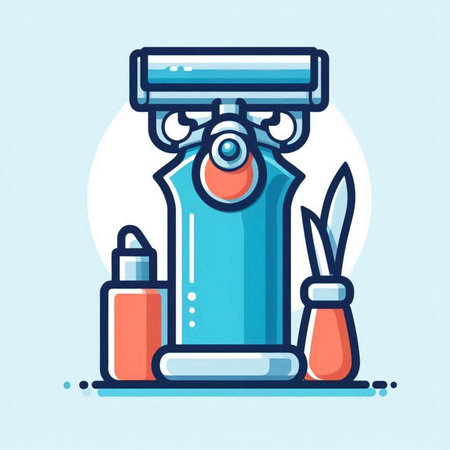 Surveillance camera and tools. Vector illustration in flat design.のイラスト素材