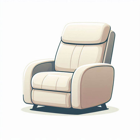 Armchair isolated on a white background. Vector illustration of armchair.のイラスト素材
