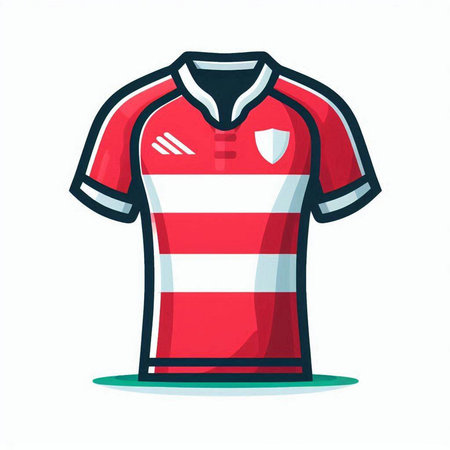 Soccer jersey. Vector illustration on a white background. Isolated.のイラスト素材