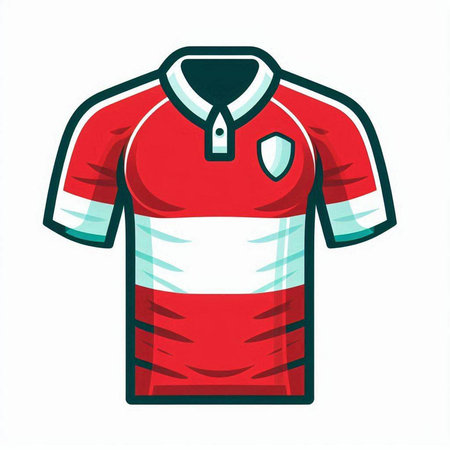 Soccer t-shirt on a white background. Vector illustration.のイラスト素材