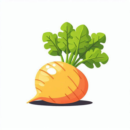 Carrot vector illustration isolated on white background. Carrot with leaves.のイラスト素材
