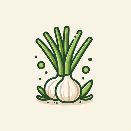 Garlic vector icon. Vegetable vector icon. Garlic vector iconのイラスト素材