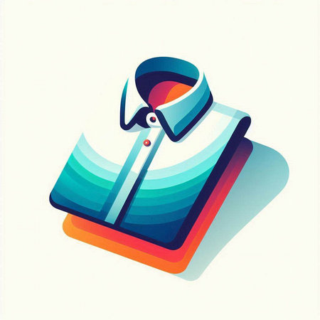 Vector illustration of a book with a bookmark in the form of a circle.のイラスト素材