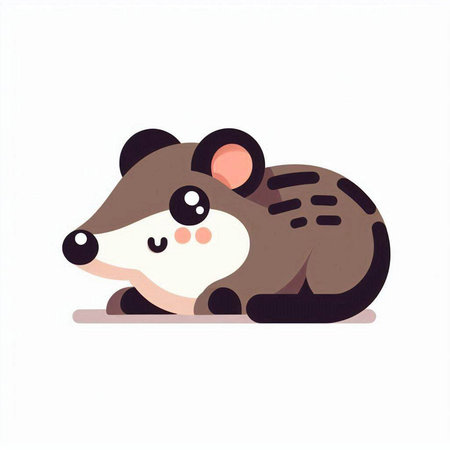 Cute little hedgehog on a white background. Vector illustration.のイラスト素材