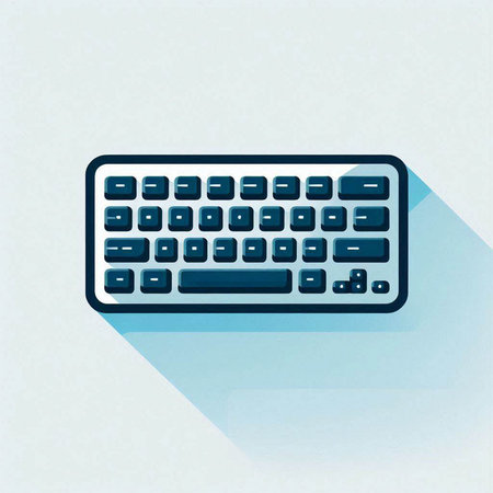 keyboard  icon. Flat design style. Made in vector illustrationのイラスト素材