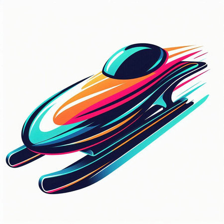 snowmobile on white background, vector illustration, eps10のイラスト素材