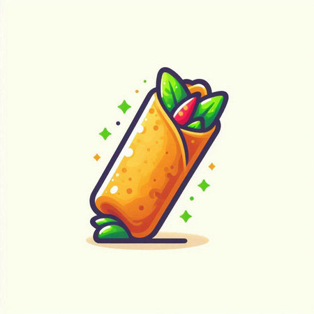 Illustration Vector Graphic of Taco. Perfect to use for Food Companyのイラスト素材
