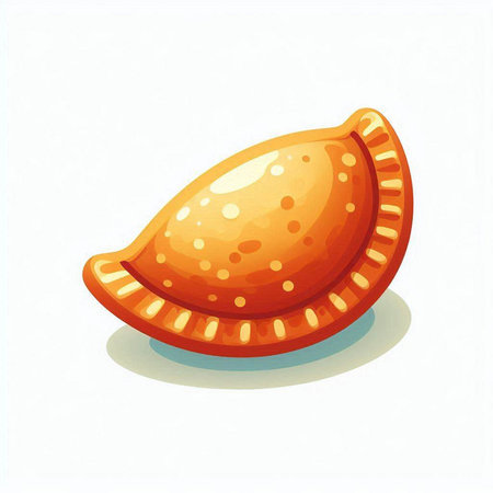 Vector illustration of a seashell on a white background. Cartoon style.のイラスト素材