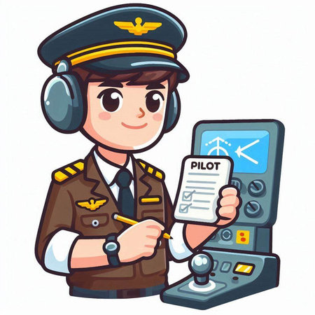 Policeman holding a phone and a checklist. Vector illustration.のイラスト素材