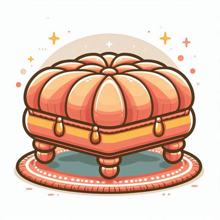 Illustration of a Cute Stuffed Pumkin on White Backgroundのイラスト素材
