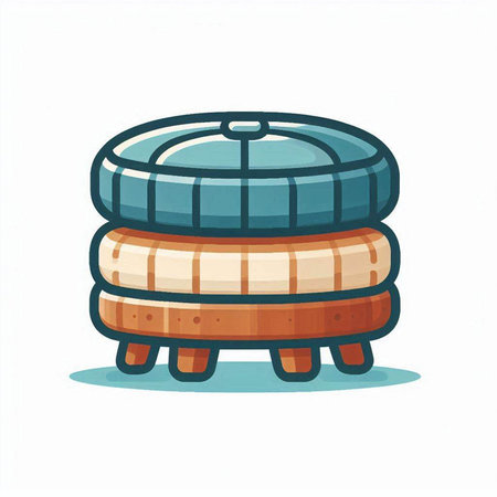 Illustration of a wooden beer barrel isolated on a white background.のイラスト素材