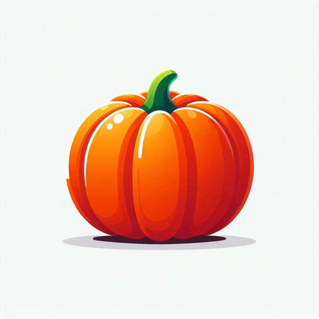 pumpkin on a white background, vector illustration, eps 10のイラスト素材