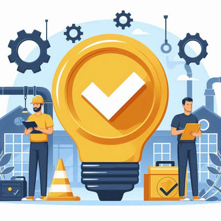 Engineer, worker, engineer, architect, engineer, architect, engineer, engineer, technician, engineer, construction, concept vector illustration.のイラスト素材