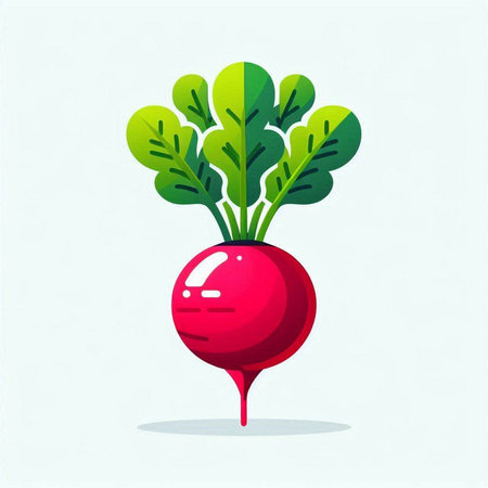 Radish. Vegetable icon. Vector illustration. Eps 10.のイラスト素材