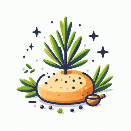 Spa flat icon. Spa salon concept. Vector illustration in cartoon styleのイラスト素材