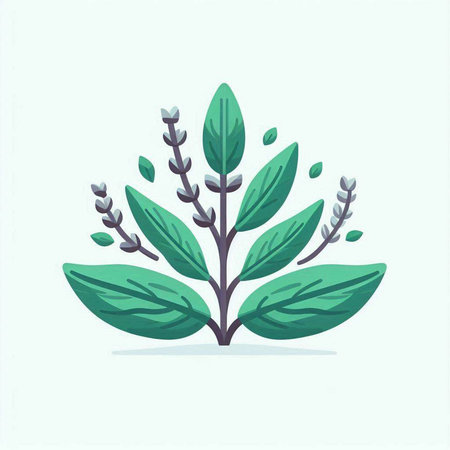 Green leaf icon. Vector illustration in flat cartoon style isolated on white background.のイラスト素材