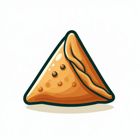 Illustration of a traditional mexican tortilla isolated on a white backgroundのイラスト素材